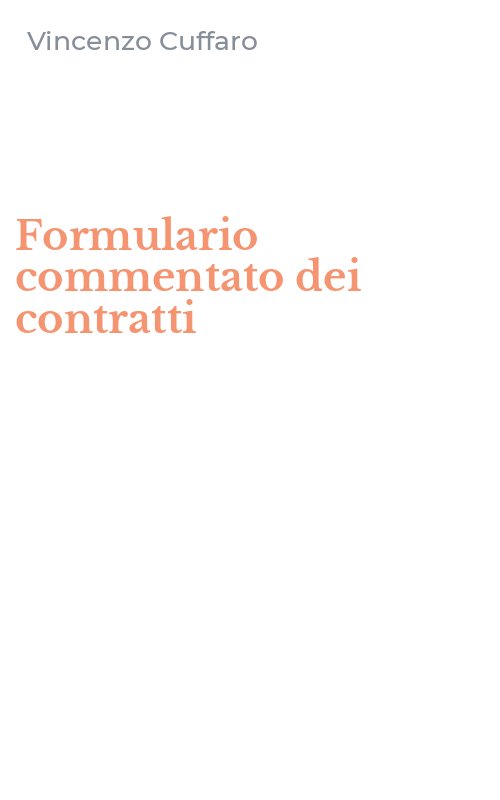 Formulario commentato dei contratti