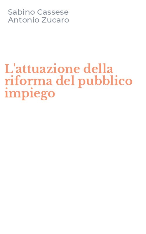 L'attuazione della riforma del pubblico impiego