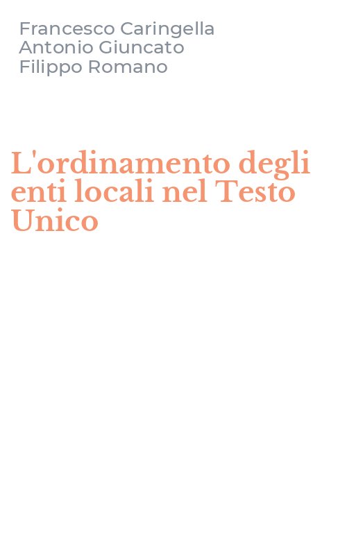 L'ordinamento degli enti locali nel Testo Unico