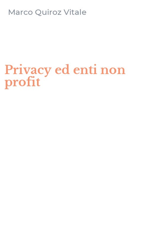 Privacy ed enti non profit