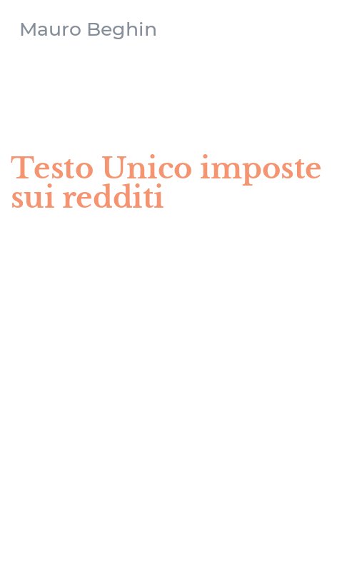 Testo Unico imposte sui redditi