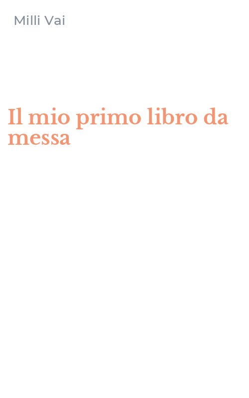 Il mio primo libro da messa