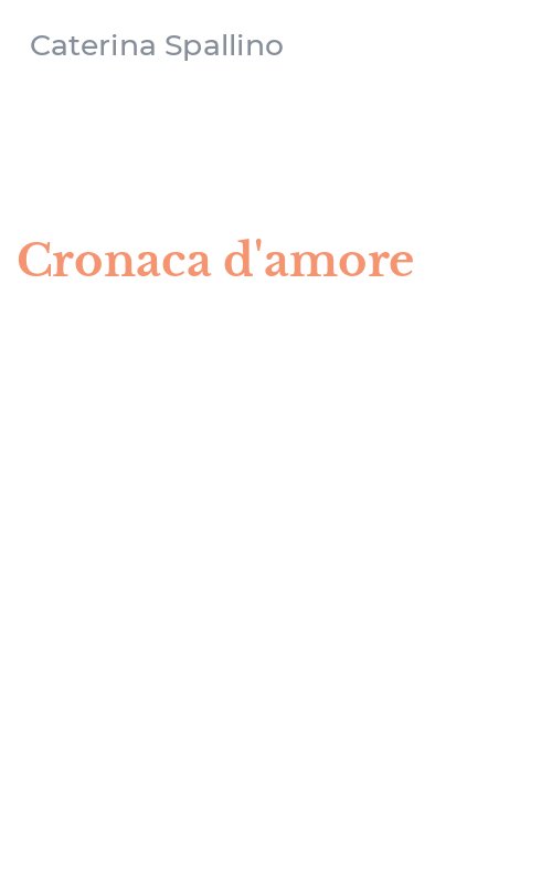 Cronaca d'amore