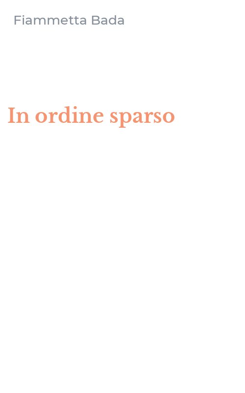 In ordine sparso