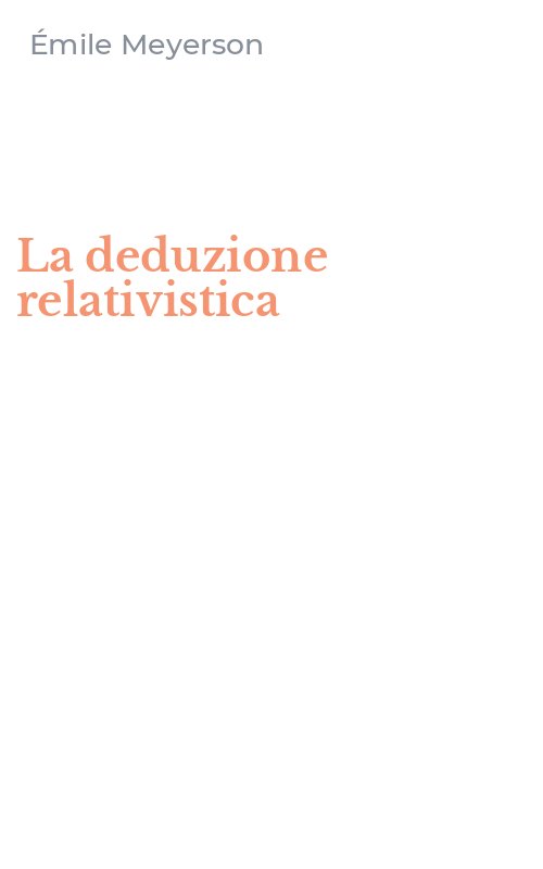 La deduzione relativistica