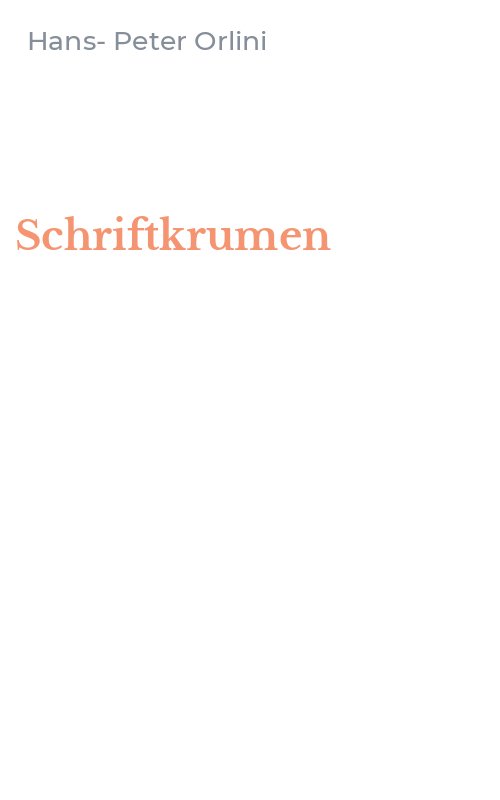 Schriftkrumen