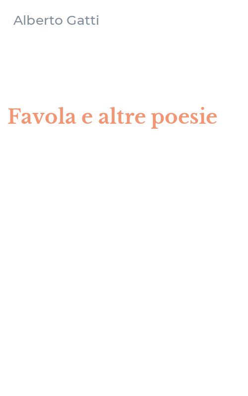 Favola e altre poesie