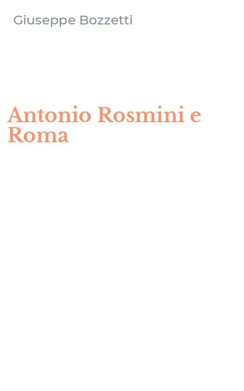 Antonio Rosmini e Roma