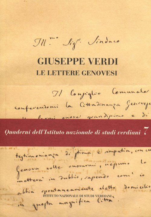 Giuseppe Verdi. Le lettere genovesi