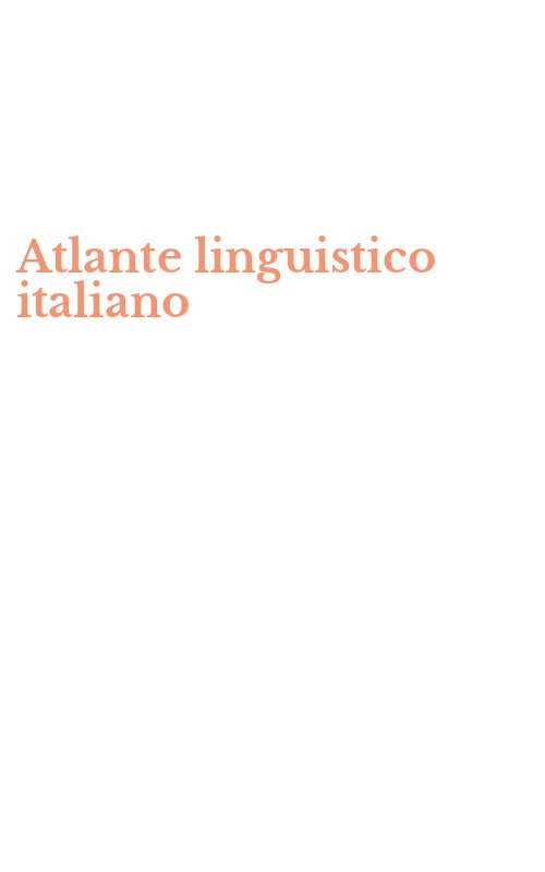 Atlante linguistico italiano