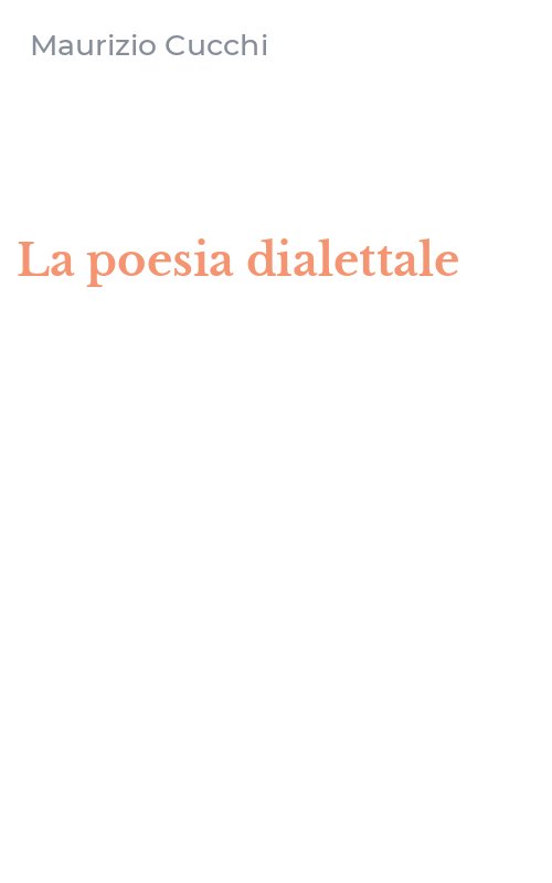 La poesia dialettale