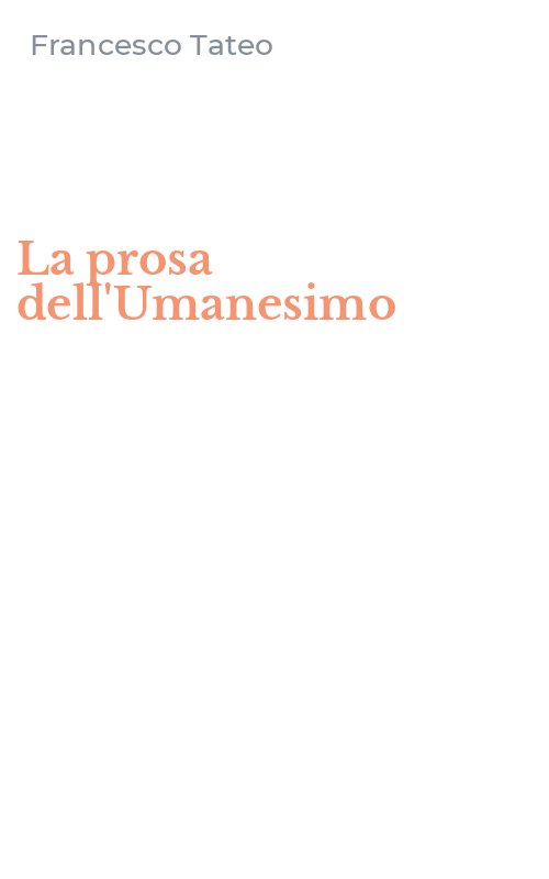 La prosa dell'Umanesimo