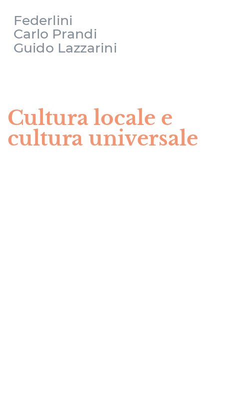Cultura locale e cultura universale