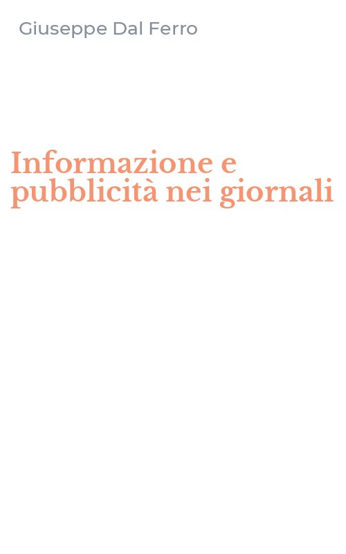 Informazione e pubblicità nei giornali