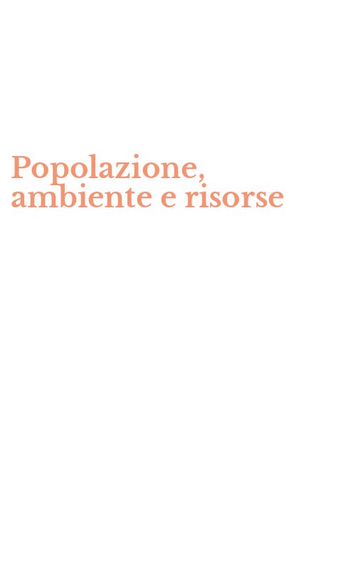 Popolazione, ambiente e risorse