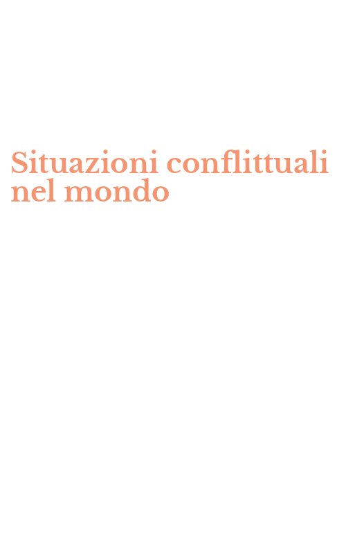 Situazioni conflittuali nel mondo