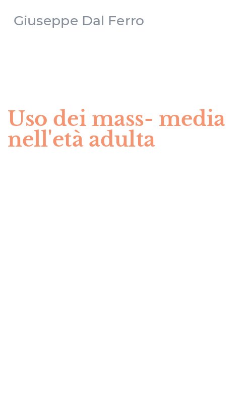 Uso dei mass-media nell'età adulta
