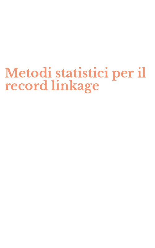 Metodi statistici per il record linkage