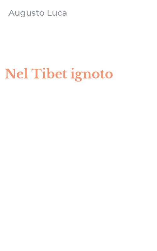 Nel Tibet ignoto
