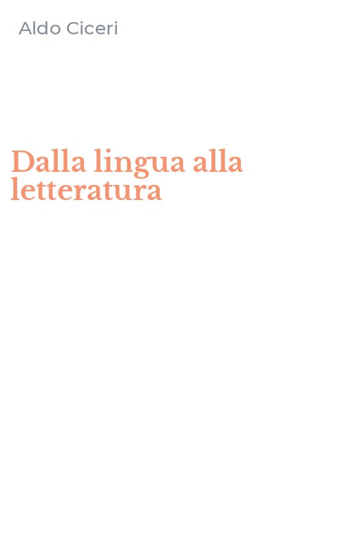 Dalla lingua alla letteratura