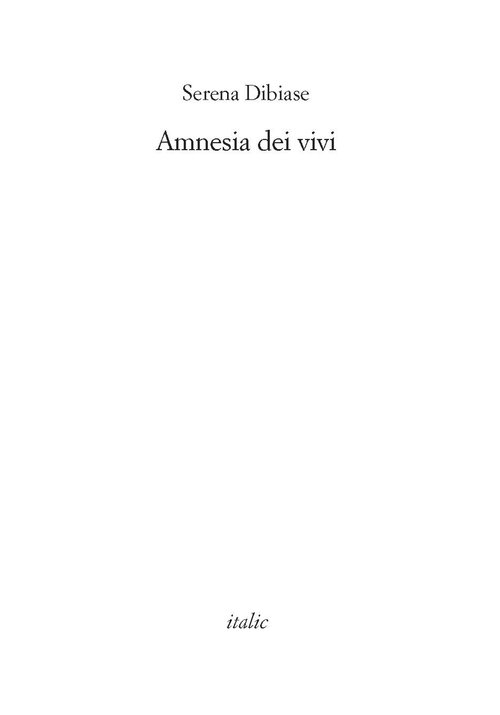 Amnesia dei vivi