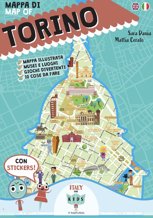 Mappa illustrata di Torino