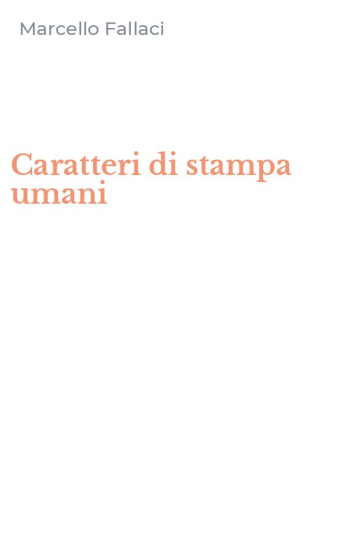 Caratteri di stampa umani