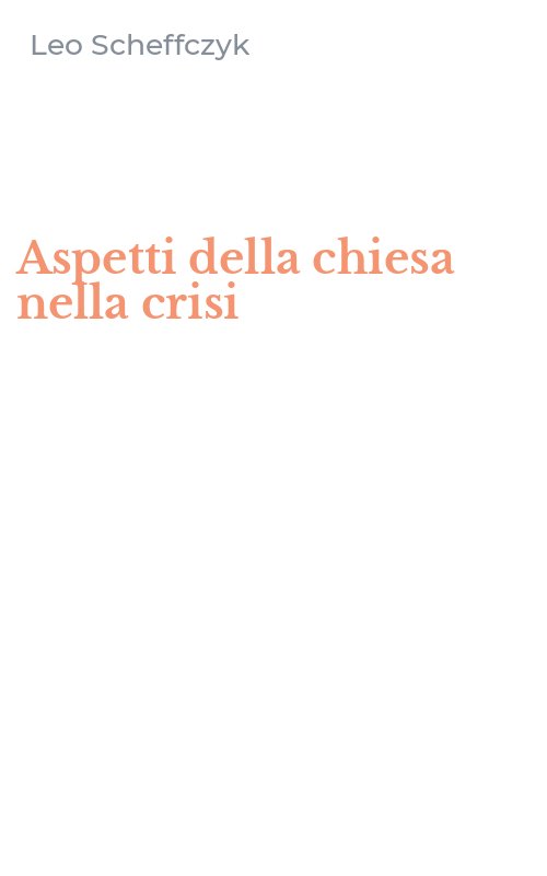 Aspetti della chiesa nella crisi