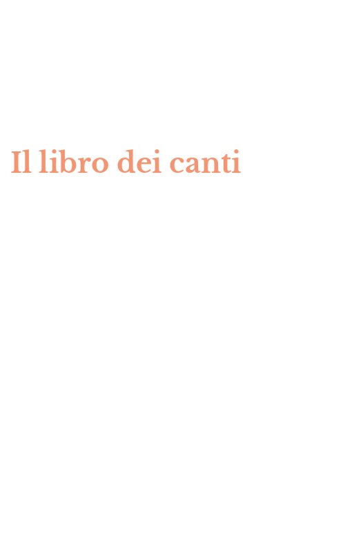 Il libro dei canti
