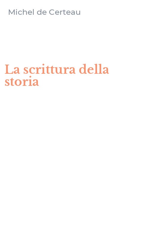 La scrittura della storia