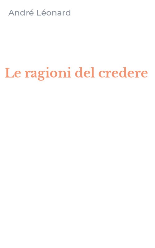 Le ragioni del credere