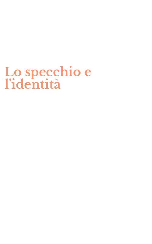 Lo specchio e l'identità