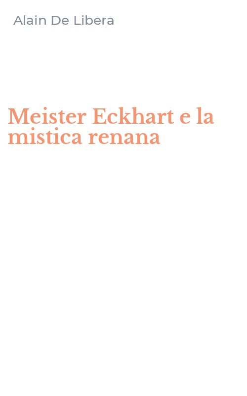 Meister Eckhart e la mistica renana