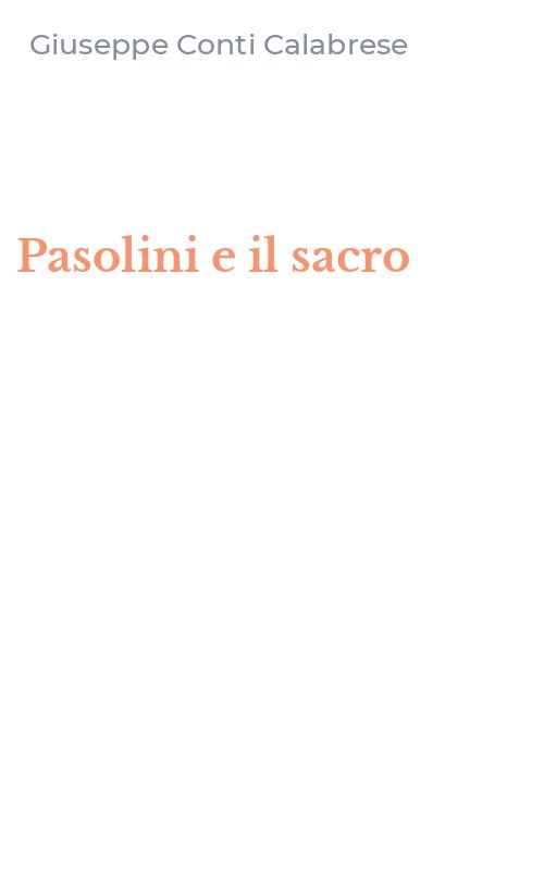 Pasolini e il sacro