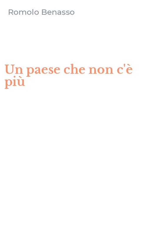 Un paese che non c'è più