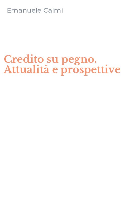 Credito su pegno. Attualità e prospettive