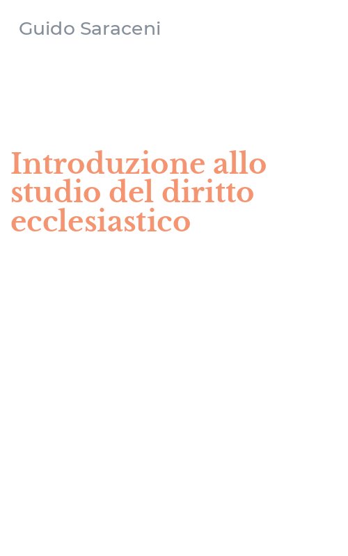 Introduzione allo studio del diritto ecclesiastico