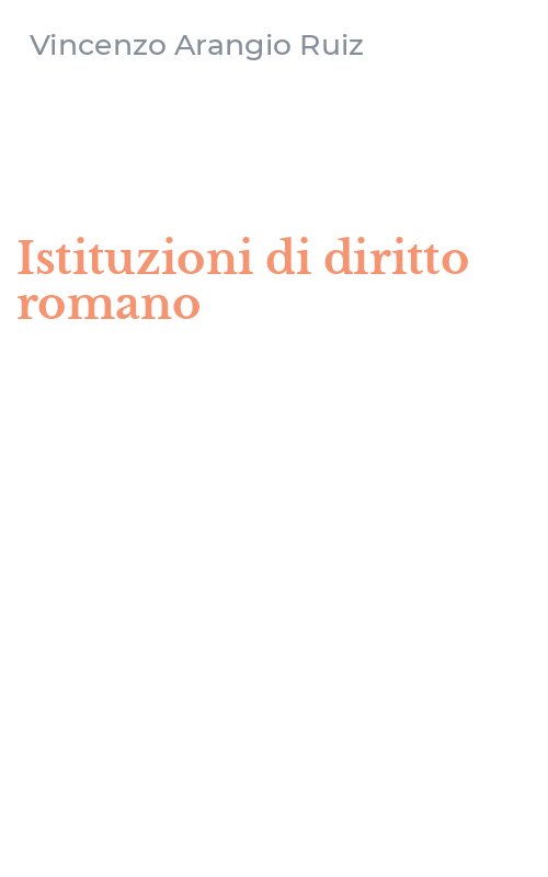 Istituzioni di diritto romano