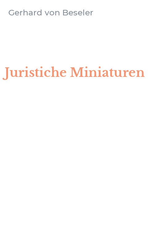 Juristiche Miniaturen
