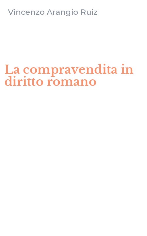 La compravendita in diritto romano
