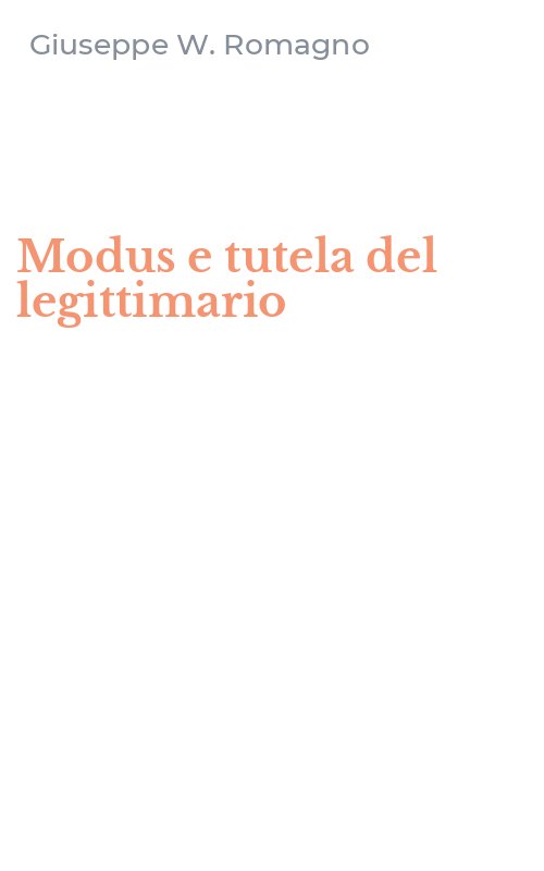 Modus e tutela del legittimario