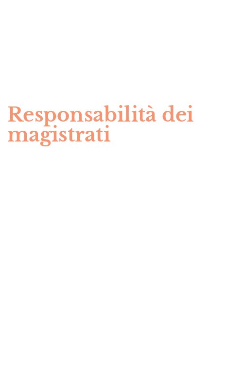 Responsabilità dei magistrati