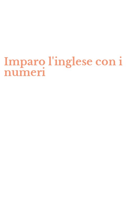 Imparo l'inglese con i numeri
