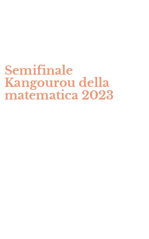 Semifinale Kangourou della matematica 2023