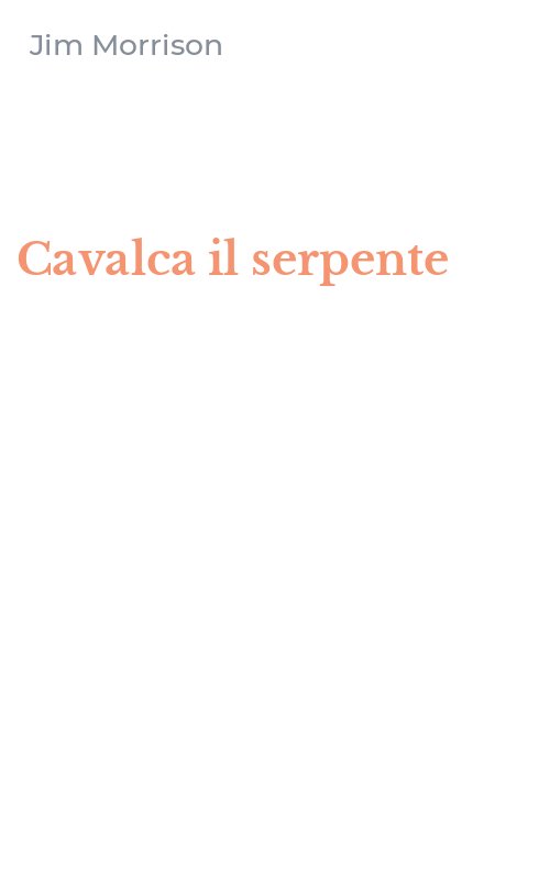 Cavalca il serpente