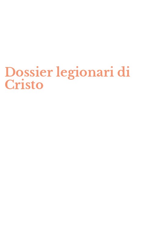 Dossier legionari di Cristo