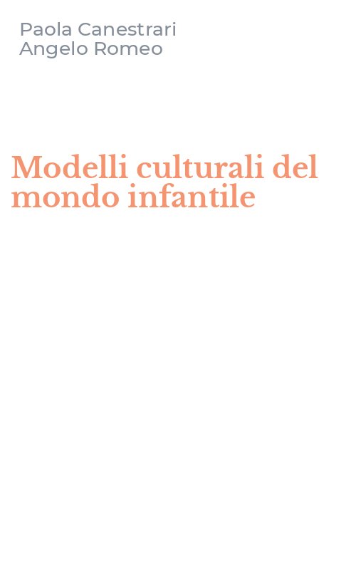 Modelli culturali del mondo infantile