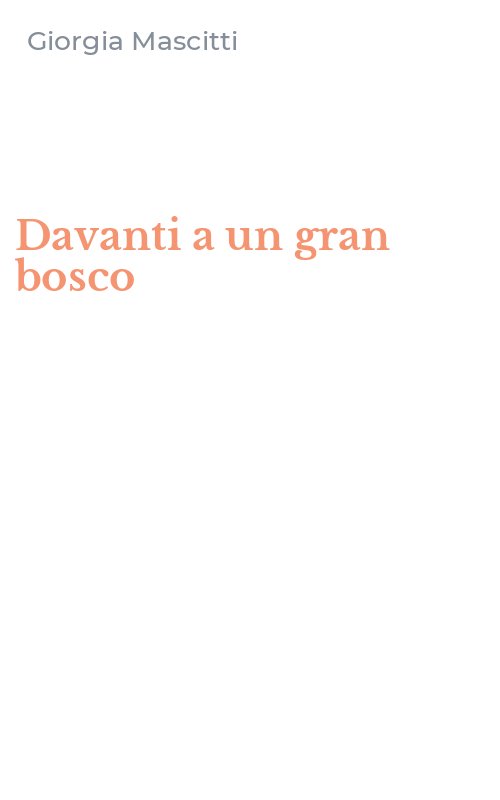 Davanti a un gran bosco