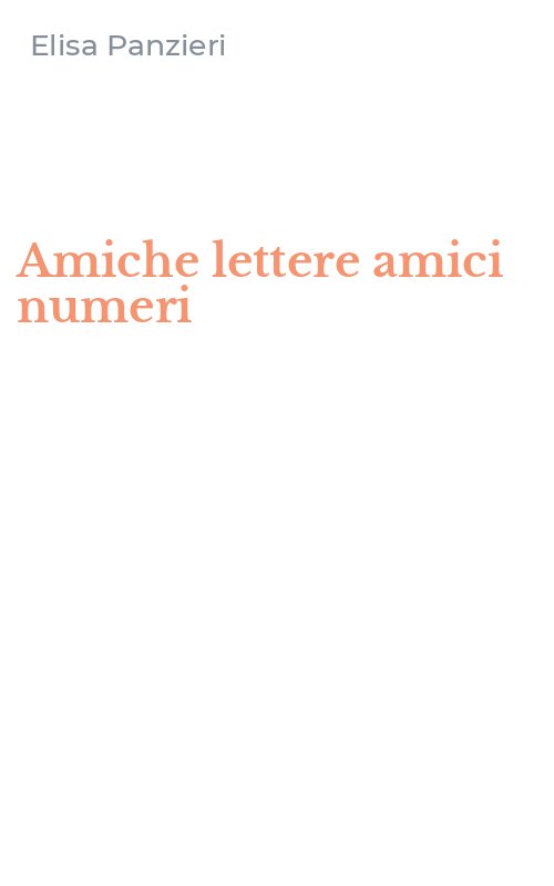 Amiche lettere amici numeri
