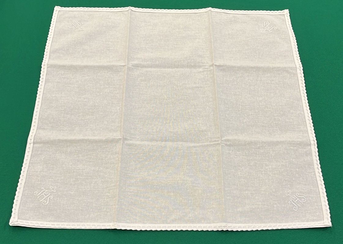 CORPORALE HS BARROCCO BIANCO RICAMATO 100% COTONE